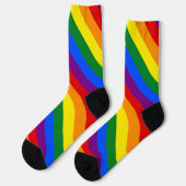 Chaussette Rainbow Pride Diversité Égalité des droits Inclusi (Gauche)