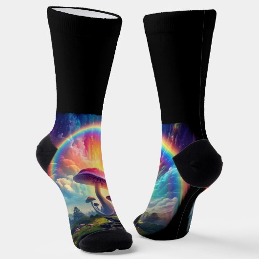 Chaussette Rainbow Sky Musroom (Angulaire)