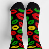 Chaussette Rasta Love Lipstick Baisers Motivés (Haut)