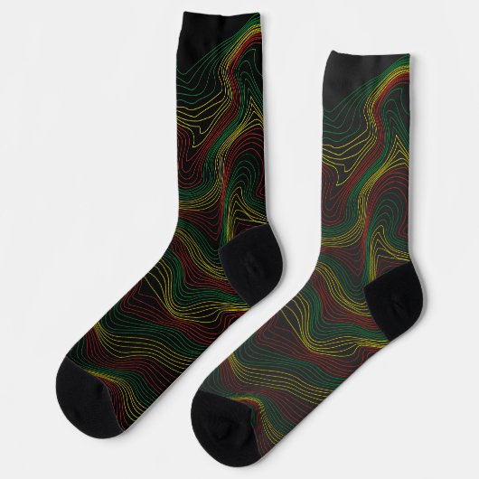 Chaussette Rasta Waves (Gauche)