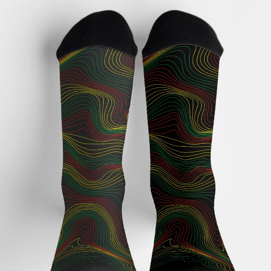 Chaussette Rasta Waves (Haut)