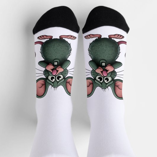 Chaussette Rat avec Chaussettes de l'équipage du nez rapproch (Haut)