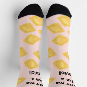 Chaussette Ravioli Crew Socks Funny Pasta Quote (Haut)