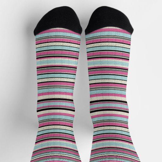 Chaussette Rayé décoratif (Haut)