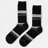 Chaussette Rayé noir blanc chic (Gauche)