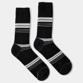 Chaussette Rayé noir blanc chic (Droite)