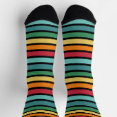 Chaussette Rayure Rétro Initiale Personnalisée (Haut)