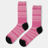 Chaussette Rayures complexes en rose (Gauche)