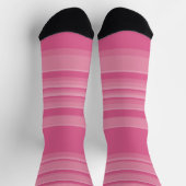 Chaussette Rayures complexes en rose (Haut)