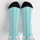 Chaussette Rayures de glace et friandises de cupcake (Haut)