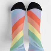 Chaussette Rayures diagonales Pastel Rainbow (Haut)