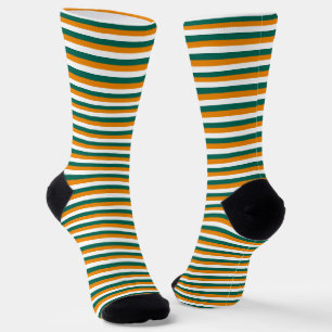 Chaussette rayures du drapeau de Chypre symbole du pays motif