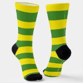 Chaussette Rayures jaune et verte (Angulaire)