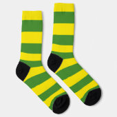 Chaussette Rayures jaune et verte (Droite)