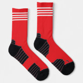 Chaussette Rayures rouges et blanches (Droite)