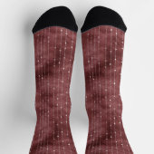 Chaussette Rayures rouges et blanches (Haut)