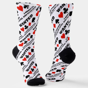 Chaussette Recherché Un Partenaire Bridge Qui Joue À Mon Nive