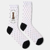 Chaussette Récupérateur Labrador du Laboratoire de Chocolat p (Droite)