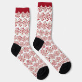 Chaussette Red and White Peppermint Swirl Candy (Droite)
