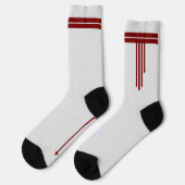Chaussette Red Arrows on White (Gauche)