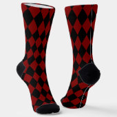 Chaussette Red & Black Harlequin Socks (Angulaire)