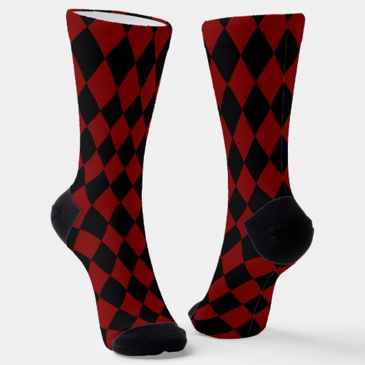Chaussette Red & Black Harlequin Socks (Angulaire)