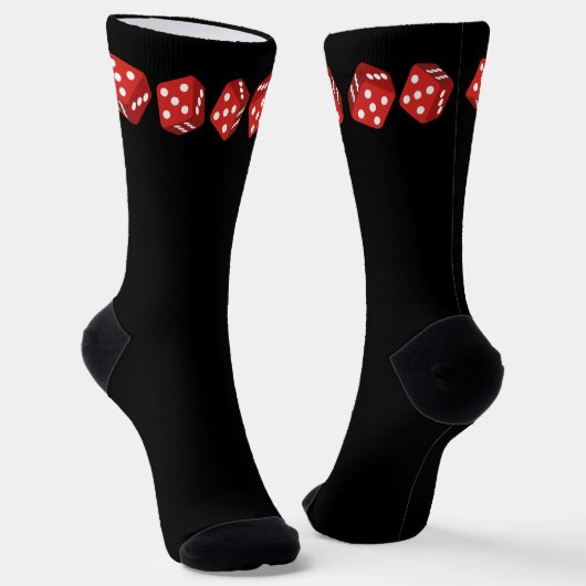Chaussette Red Casino Dice Gambler (Angulaire)