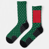 Chaussette Red et Green Infinity Festive Style Edition (Gauche)