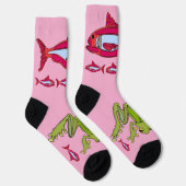 Chaussette Red Fish@Frog Chaussettes d'équipage (Droite)