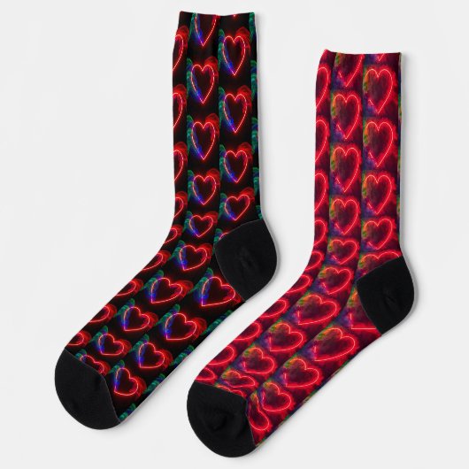 Chaussette Red Hot Burning Hearts on Valentine's Mismatched (Gauche)
