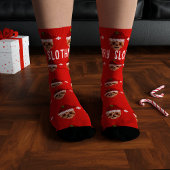 Chaussette Red Joyeux Noël Chaussettes de Noël