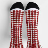 Chaussette Red Lips Kiss Print (Haut)