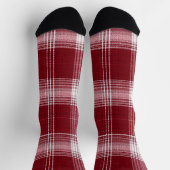 Chaussette Red Plaid Holiday Socks – Warm Christmas Vibes (Haut)