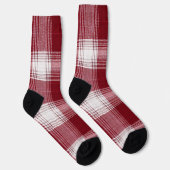 Chaussette Red Plaid Holiday Socks – Warm Christmas Vibes (Droite)