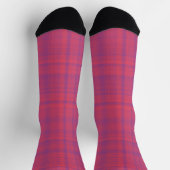 Chaussette Red Purple Plaid Pattern (Haut)