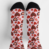 Chaussette Red Valentines Motif de coeur (Haut)