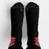 Chaussette Red Volleball Custom Nom de l'équipe et numéro du  (Haut)