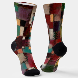Chaussette Redgreen et rythmes violet-jaune, Paul Klee Art