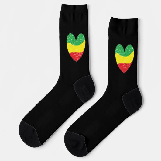 Chaussette Reggae Love (Gauche)