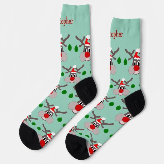 Chaussette Reindeer Design Christmas (Gauche)