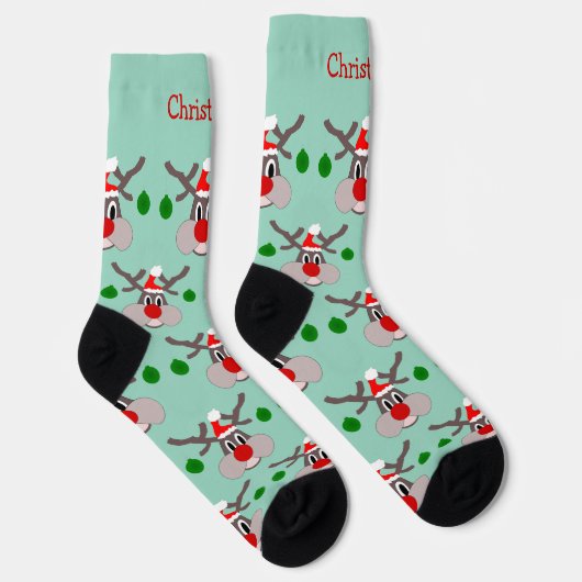Chaussette Reindeer Design Christmas (Droite)