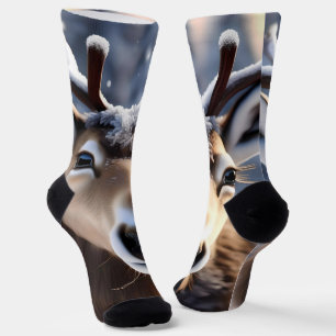 Chaussette Reindeer Magic : Gros plan de Santas Loyal Compani