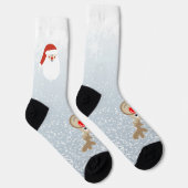 Chaussette Reindeer Rudolph Red Nose Santa Crew Socks (Droite)