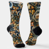 Chaussette Renaissance italienne en bleu (Angulaire)