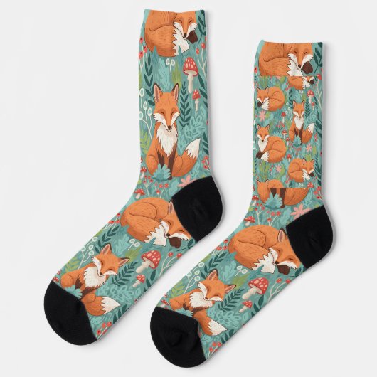 Chaussette Renard des bois (Gauche)