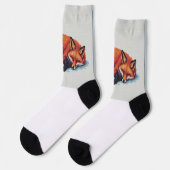 Chaussette Renard endormi (Gauche)