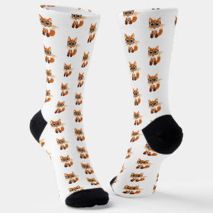Chaussette Renard Mignon et Ringard Kawaii Dessin Animé Éco-R
