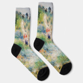 Chaussette Renoir - Chemin menant à travers l'herbe haute (Droite)