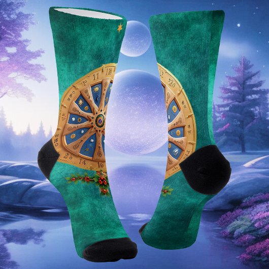 Chaussette Renouveau éternel : Le Solstice radiant de Yule