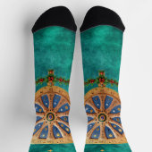 Chaussette Renouveau éternel : Le Solstice radiant de Yule (Haut)
